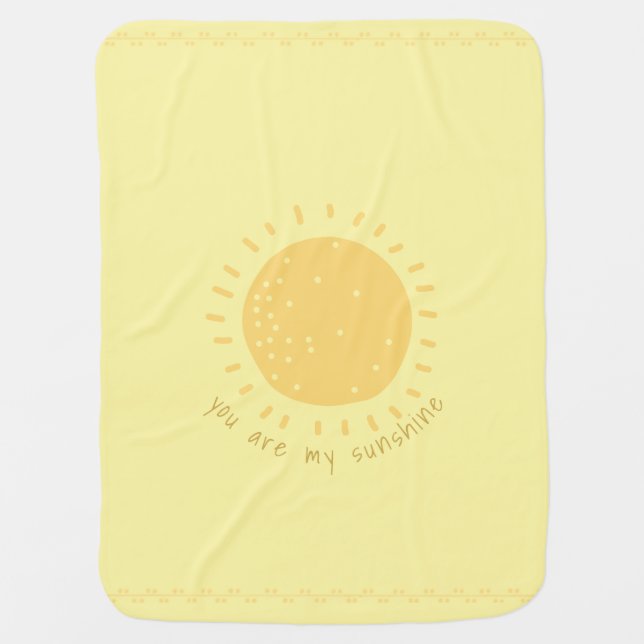 You Are My Sunshine Baby Blanket (Front)