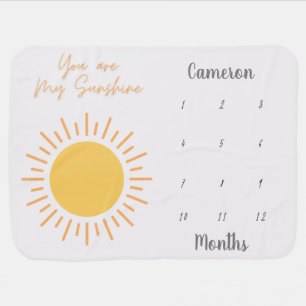 You are my sunshine baby blanket