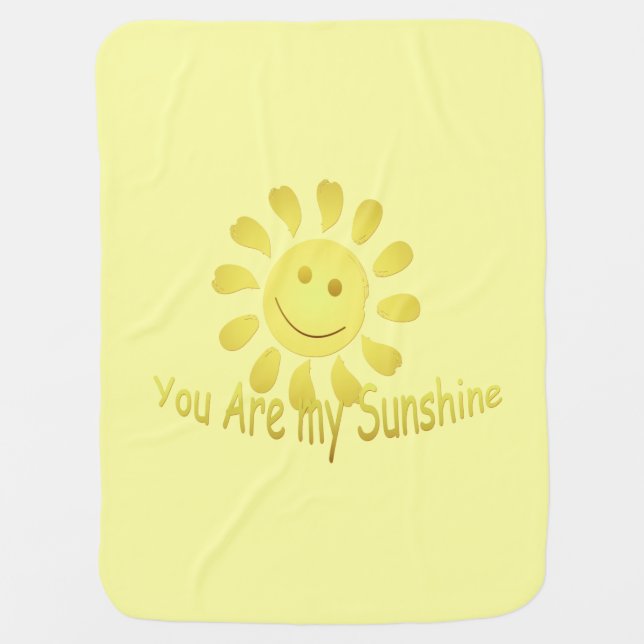 You Are my Sunshine Baby Blanket (Front)