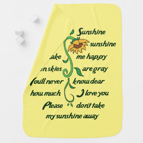 You are my Sunshine Baby Blanket