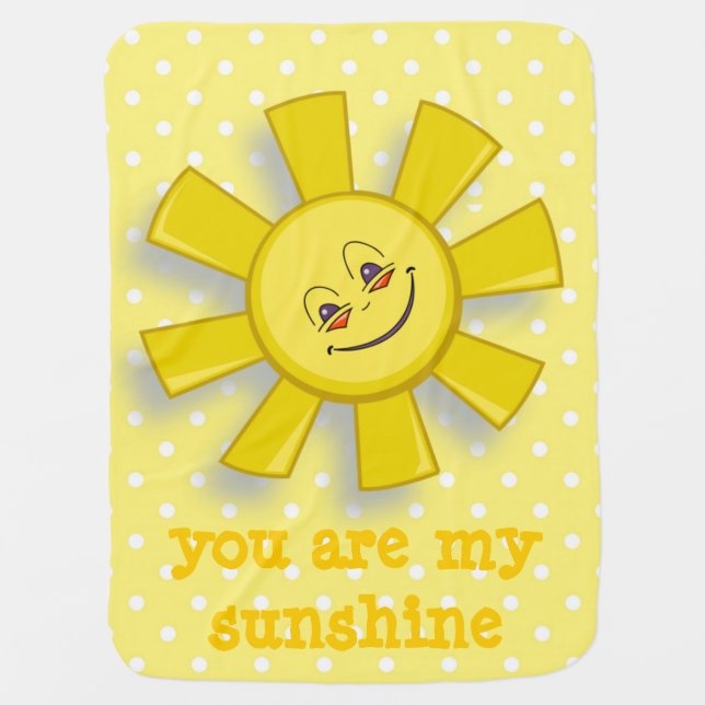 You are my sunshine baby blanket (Front)