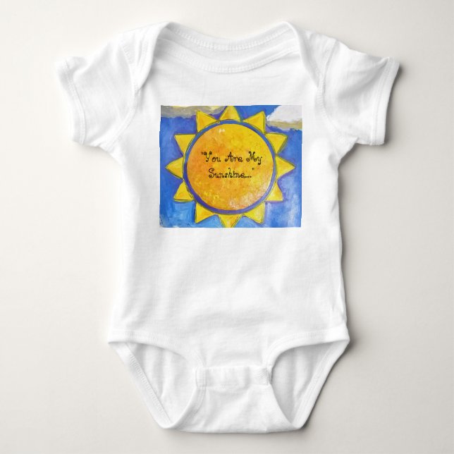 "You Are My Sunshine..." Baby Bodysuit (Front)