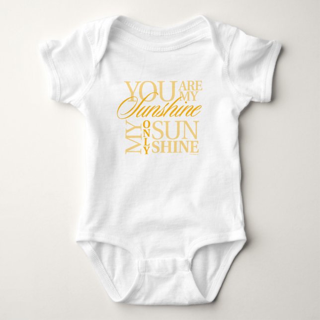 You Are My Sunshine Baby Bodysuit (Front)