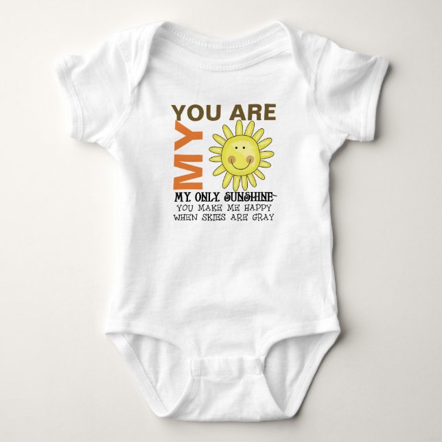 You Are My Sunshine Baby Bodysuit (Front)