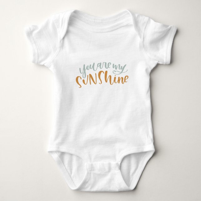 You Are My Sunshine Baby Outfit Baby Bodysuit (Front)