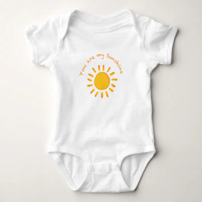 Nursery Rhyme Baby Clothing Summer Baby Clothes Baby Shower Gift Cute Baby Outfit You Are My Sunshine My Only Sunshine Baby Bodysuit