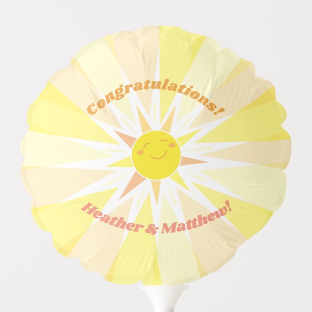 You are my Sunshine Baby Shower  Balloon (Front)