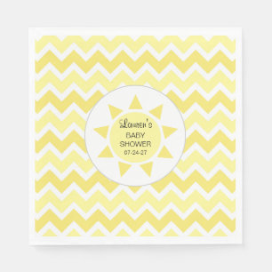 You are my sunshine baby shower decor napkins