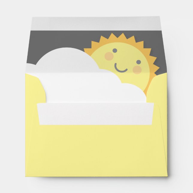 You Are My Sunshine Baby Shower Envelopes (Back (Bottom))