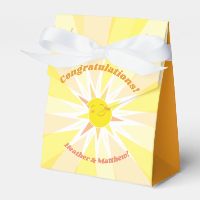 You are my Sunshine Baby Shower  Favor Boxes (Front Side)