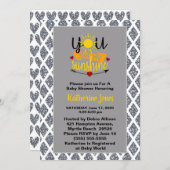 You Are My Sunshine Baby Shower Invitation (Front/Back)