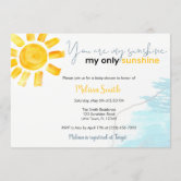 You are my sunshine baby sales shower invitations