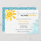 You Are My Sunshine Baby Shower Invitation (Front/Back)