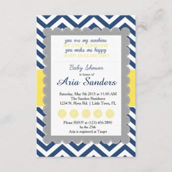 You Are My Sunshine Baby Shower Invitation by SunflowerDesigns at Zazzle