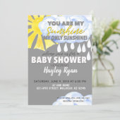 You Are My Sunshine Baby Shower Invite (Standing Front)
