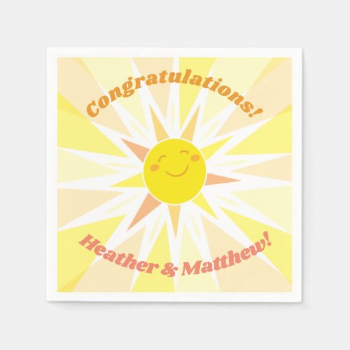 You are my Sunshine Baby Shower  Napkins