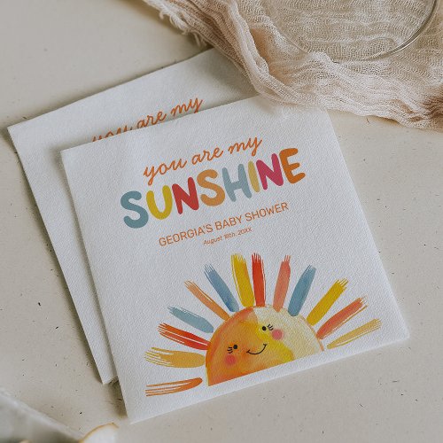 You Are My Sunshine Baby Shower Napkins
