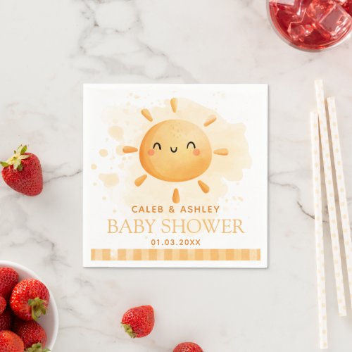 You Are My Sunshine Baby Shower Paper Napkins