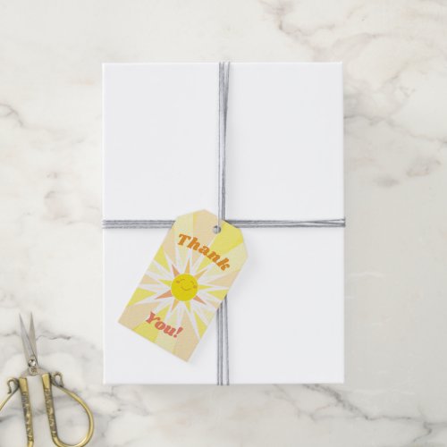 You are my Sunshine Baby Shower Thank You Gift Tags