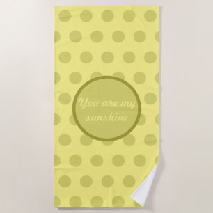 You Are My Sunshine Beach Towel (Butter Yellow)