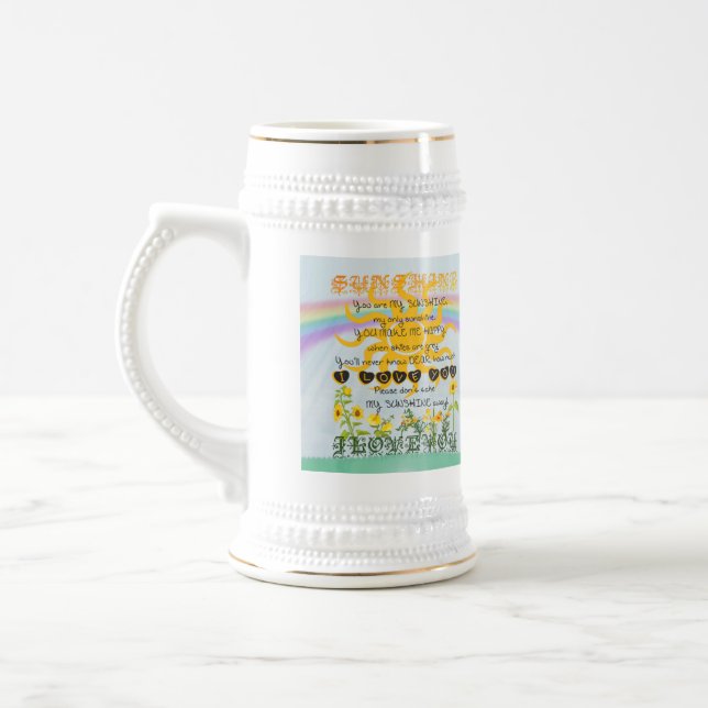 You Are My Sunshine Beer Stein (Left)