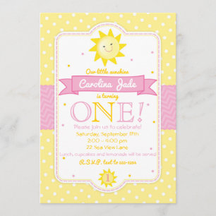 You are My Sunshine Birthday Invitation