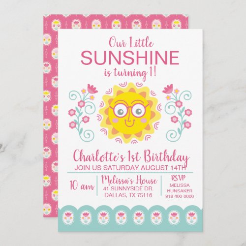 You Are My Sunshine Birthday Party Card
