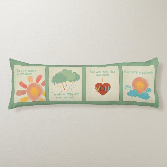 You Are My Sunshine Body Pillow (Front)