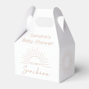 You Are My Sunshine Boho Baby Shower Favor Boxes