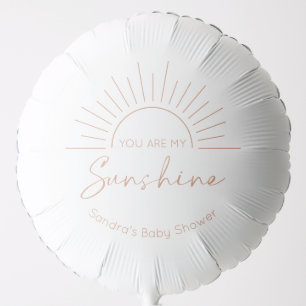 You Are My Sunshine Boho Modern Baby Shower Balloon