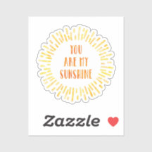 You are my Sunshine Bright Watercolor