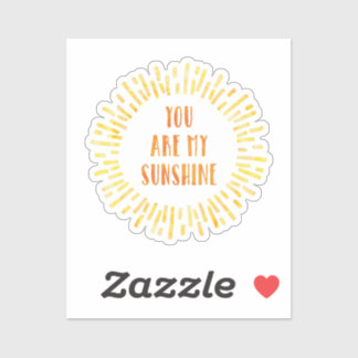 You are my Sunshine Bright Watercolor Sticker