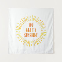 You are my Sunshine Bright Watercolor