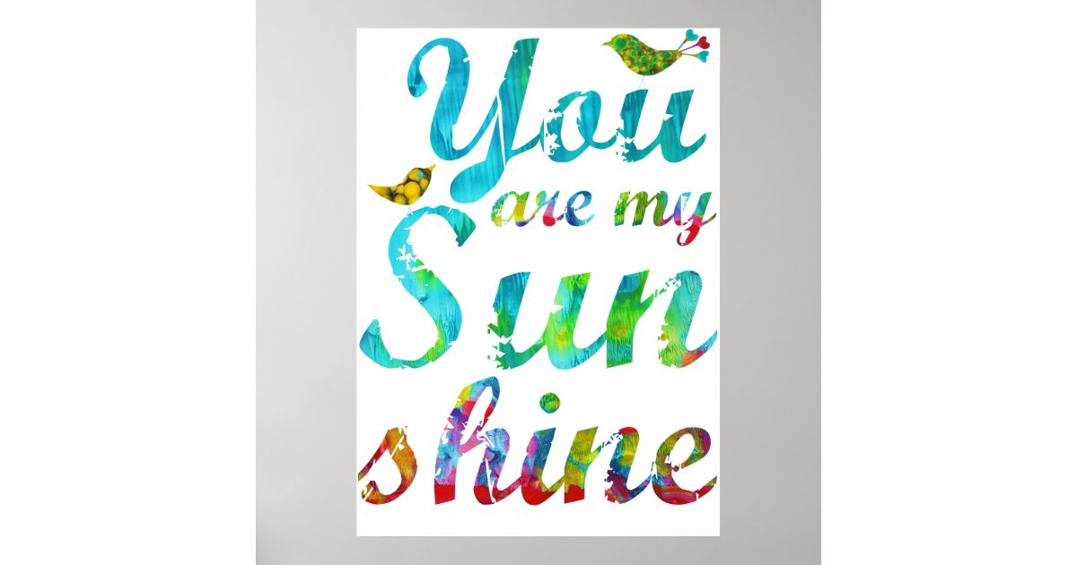 You Are My Sunshine Canvas Print
