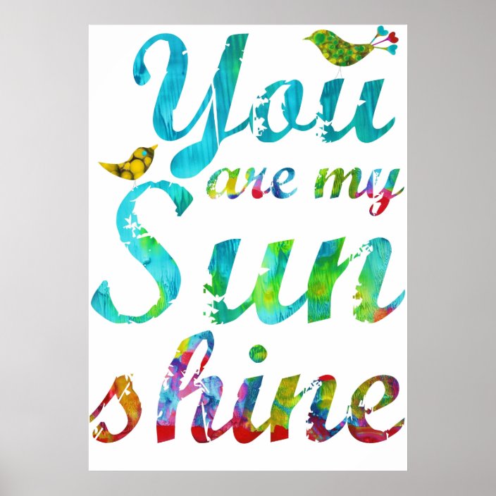 You Are My Sunshine Canvas Print
