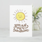 You Are My Sunshine Card (Standing Front)