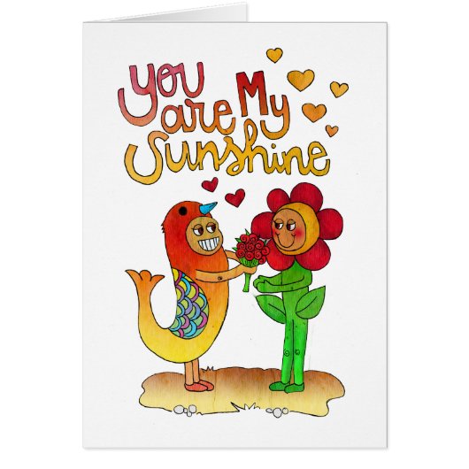 You are my sunshine cards (Front)