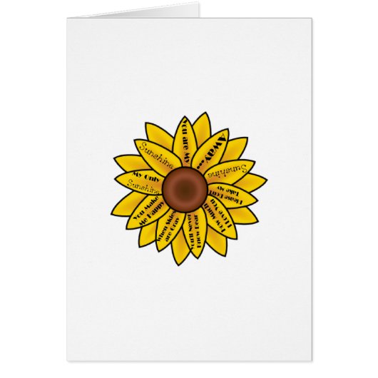 You are my Sunshine Cards (Front)