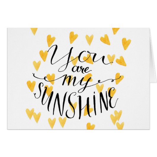 You Are My Sunshine Cards (Front Horizontal)