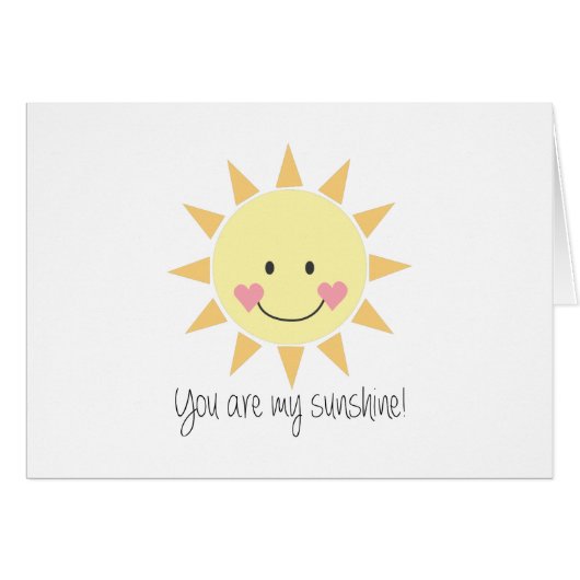 You Are My Sunshine! Cards (Front Horizontal)