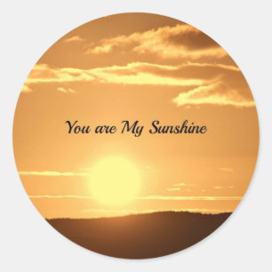 You are My Sunshine Classic Round Sticker
