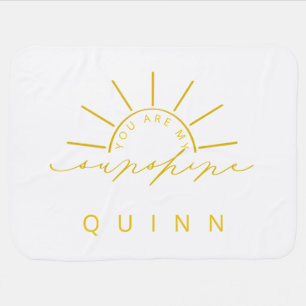 You Are My Sunshine Custom Baby Blanket