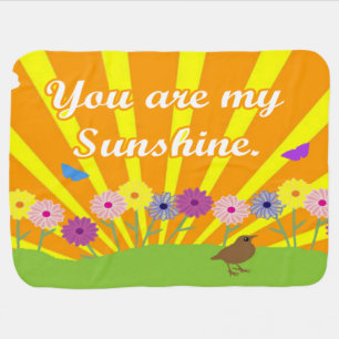 You Are My Sunshine Cute Baby Blanket