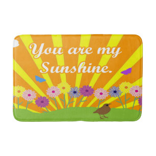 You Are My Sunshine Cute Bathroom Mat