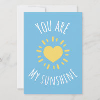 'You Are My Sunshine' Cute Heart Sun Design