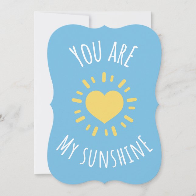 'You Are My Sunshine' Cute Shining Heart Design  (Front)