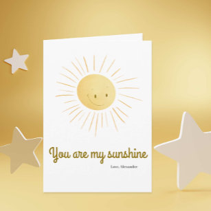 Personalised You Are My Sunshine Father's Day Card 