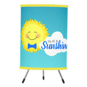 You Are My Sunshine Cute Sun Tripod Lamp