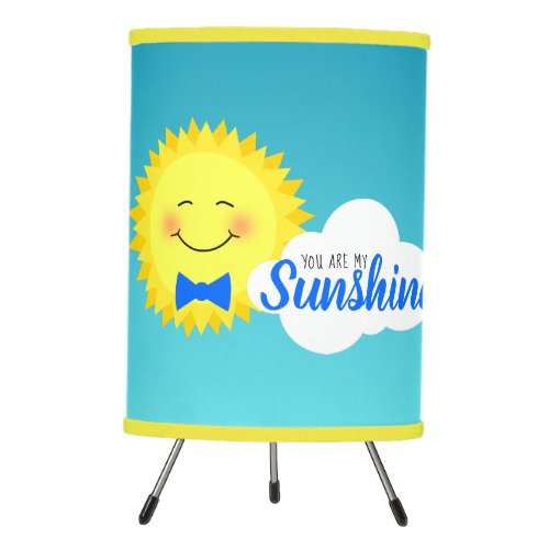 You Are My Sunshine Cute Sun Tripod Lamp