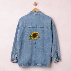 you are my sunshine  denim jacket